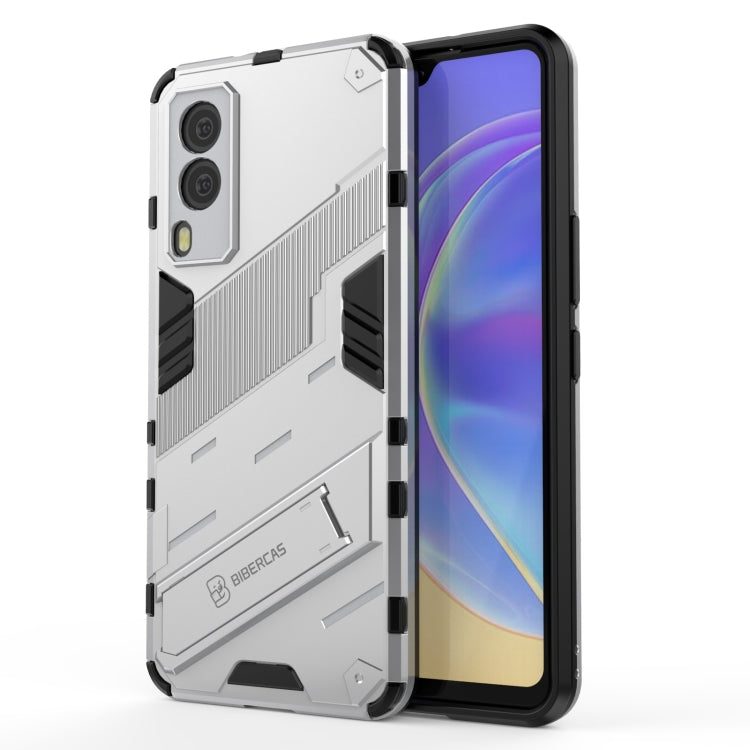 Punk Armor 2 in 1 PC + TPU Shockproof Case with Invisible Holder, For vivo V21e 5G, For Samsung Galaxy A72 5G / 4G