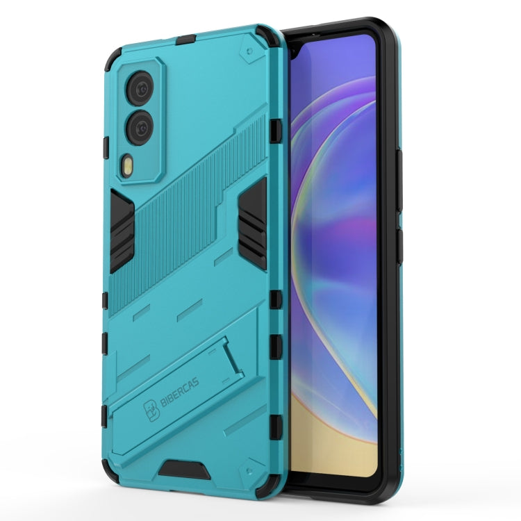 Punk Armor 2 in 1 PC + TPU Shockproof Case with Invisible Holder, For vivo V21e 5G, For Samsung Galaxy A72 5G / 4G