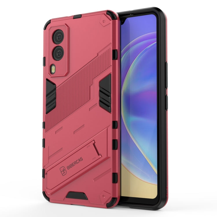 Punk Armor 2 in 1 PC + TPU Shockproof Case with Invisible Holder, For vivo V21e 5G, For Samsung Galaxy A72 5G / 4G