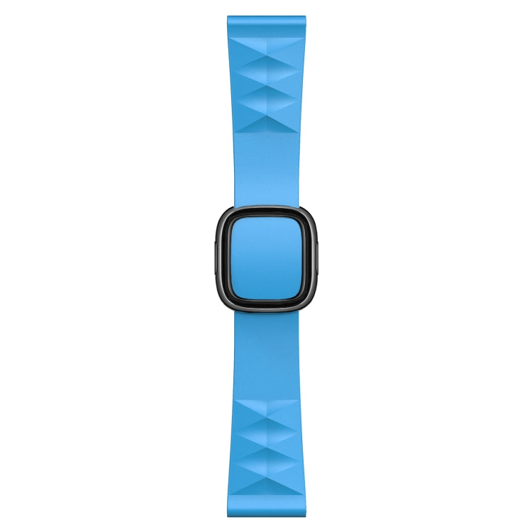 Modern Style Silicone Replacement Strap Watchband For Apple Watch Series 6 &amp; SE &amp; 5 &amp; 4 40mm / 3 &amp; 2 &amp; 1 38mm, Black Buckle, Rose Gold Buckle, Silver Buckle