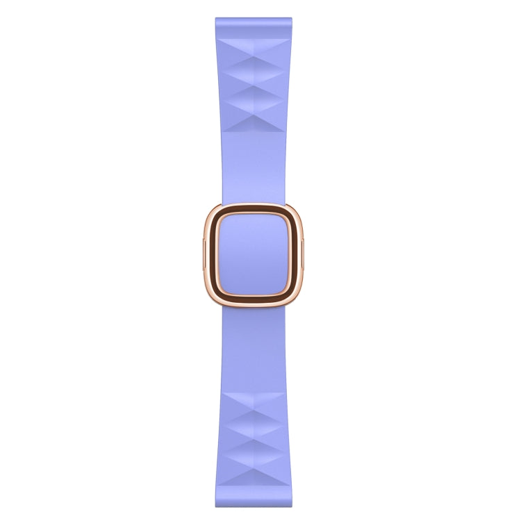 Modern Style Silicone Replacement Strap Watchband For Apple Watch Series 6 &amp; SE &amp; 5 &amp; 4 40mm / 3 &amp; 2 &amp; 1 38mm, Black Buckle, Rose Gold Buckle, Silver Buckle