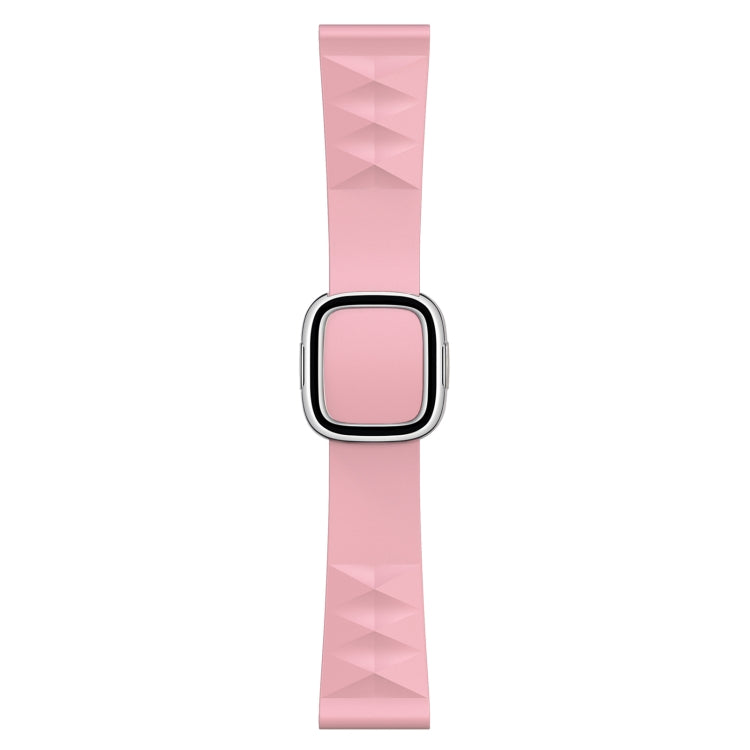 Modern Style Silicone Replacement Strap Watchband For Apple Watch Series 6 &amp; SE &amp; 5 &amp; 4 40mm / 3 &amp; 2 &amp; 1 38mm, Black Buckle, Rose Gold Buckle, Silver Buckle