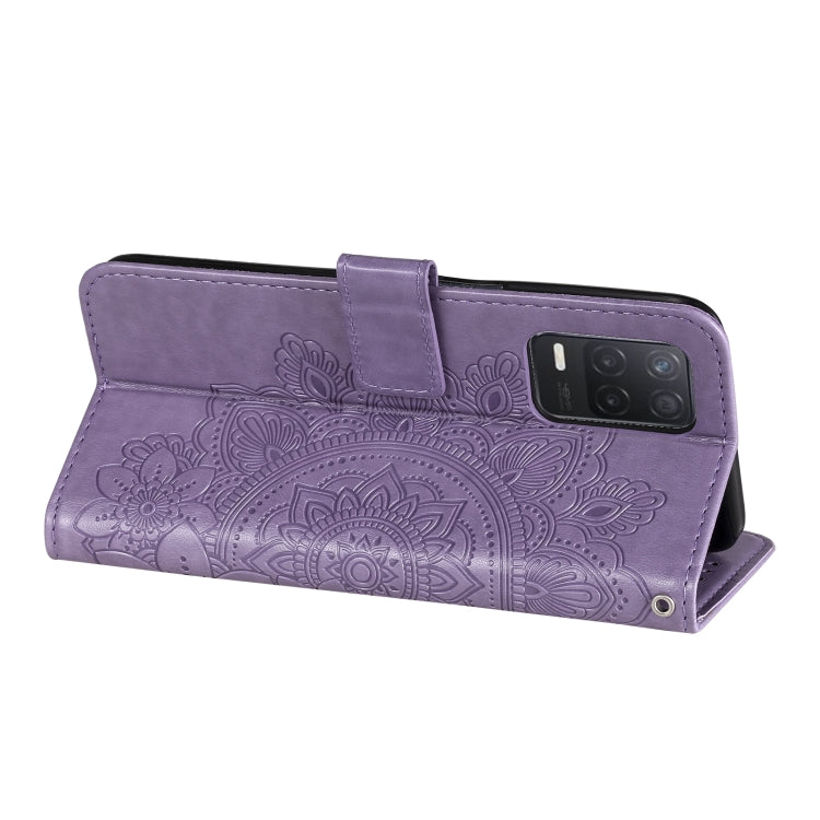 7-petal Flowers Embossing Pattern Horizontal Flip PU Leather Case with Holder &amp; Card Slots &amp; Wallet &amp; Photo Frame