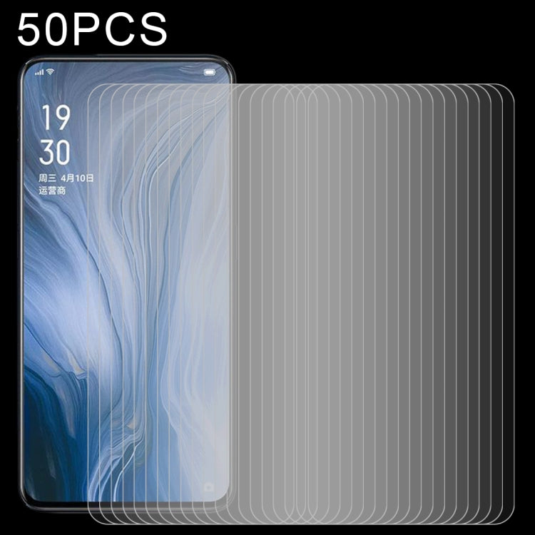 50 PCS 0.26mm 9H 2.5D Tempered Glass Film, For OPPO Reno5 5G / Reno5 Z 5G (50 PCS), For OPPO Reno4 4G (50 PCS), For OPPO Reno4 Z 5G (50 PCS)