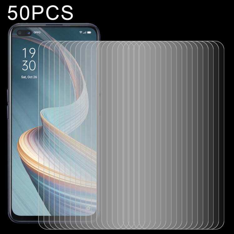 50 PCS 0.26mm 9H 2.5D Tempered Glass Film, For OPPO Reno5 5G / Reno5 Z 5G (50 PCS), For OPPO Reno4 4G (50 PCS), For OPPO Reno4 Z 5G (50 PCS)