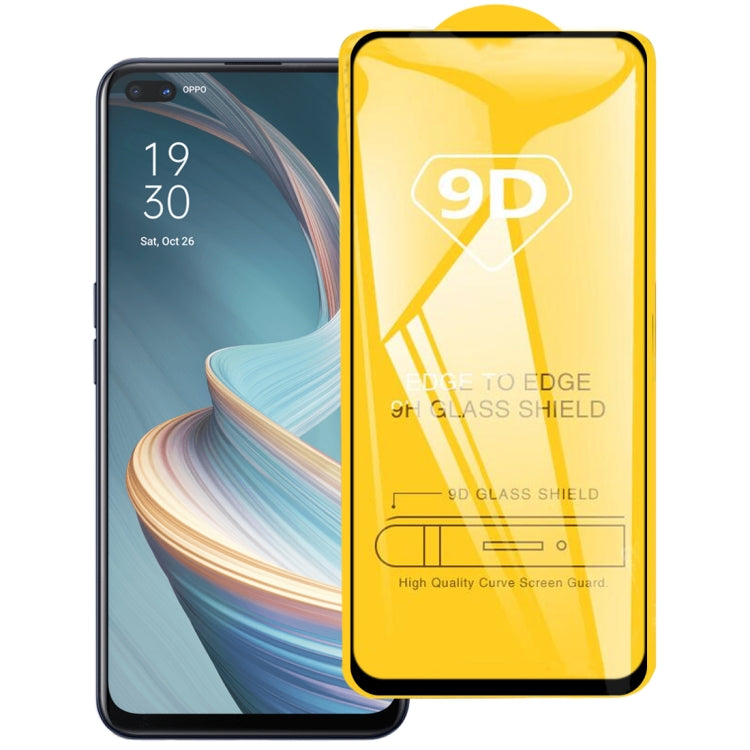 9D Full Glue Full Screen Tempered Glass Film, For OPPO Reno5 5G / Reno5 Z 5G (1 PC), For OPPO Reno4 4G (1 PC), For OPPO Reno4 Z 5G (1 PC)