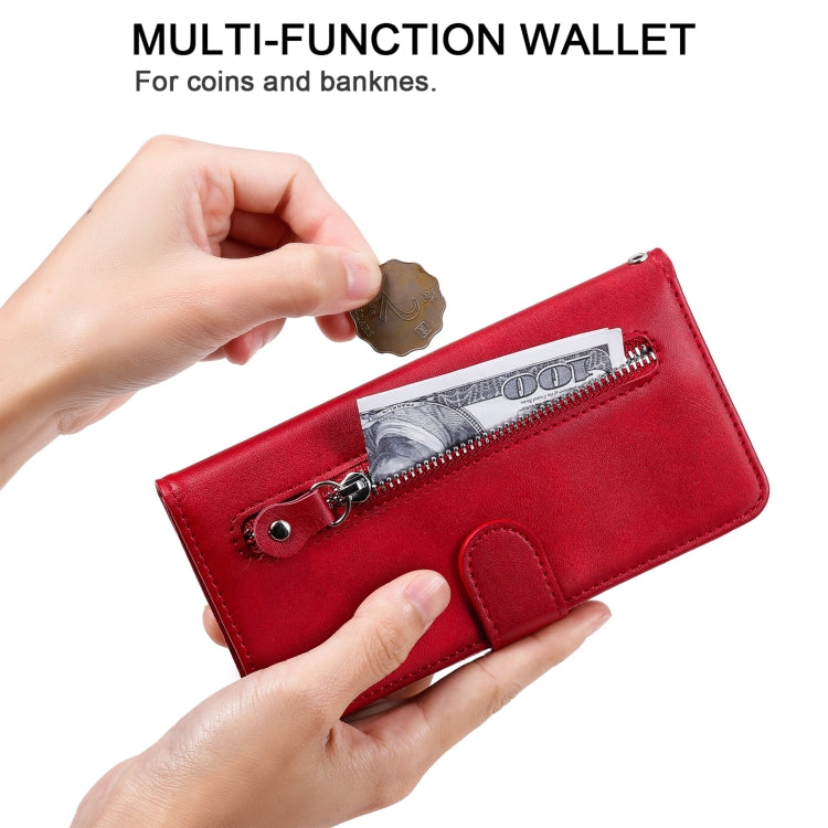Fashion Calf Texture Zipper Horizontal Flip Leather Case with Holder &amp; Card Slots &amp; Wallet, For OPPO Reno6 Pro+ 5G, For OPPO Reno6 Pro 5G, For OPPO Reno6 5G