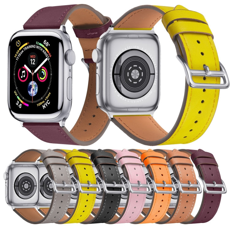 Small Waist Leather Replacement Strap Watchband, For Apple Watch Series 7 41mm / &amp; 6 &amp; SE &amp; 5 &amp; 4 40mm, For Apple Watch Series 7 45mm / &amp; 6 &amp; SE &amp; 5 &amp; 4 44mm