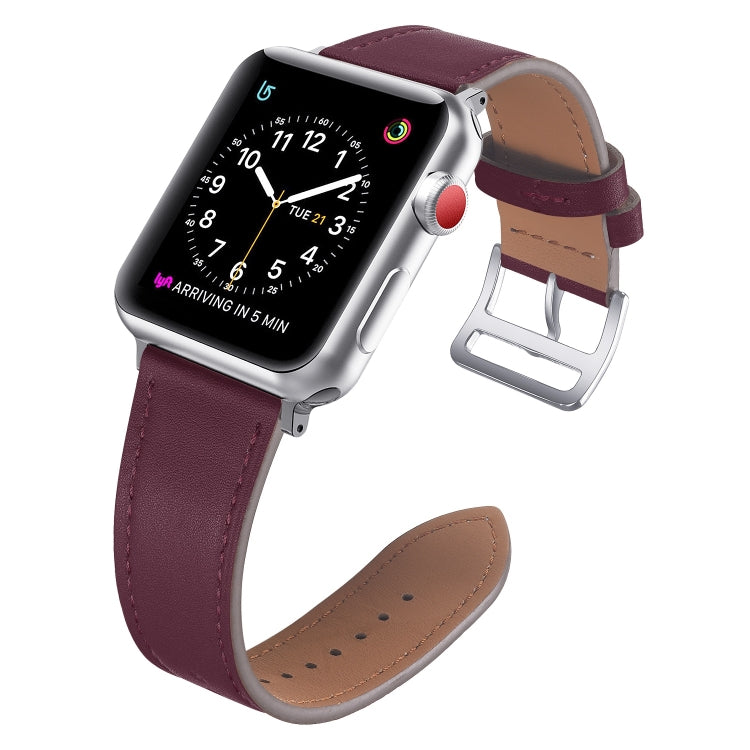 Small Waist Leather Replacement Strap Watchband, For Apple Watch Series 7 41mm / &amp; 6 &amp; SE &amp; 5 &amp; 4 40mm, For Apple Watch Series 7 45mm / &amp; 6 &amp; SE &amp; 5 &amp; 4 44mm