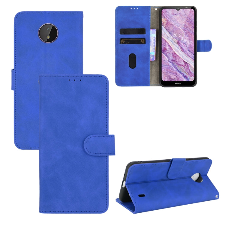 Solid Color Skin Feel Magnetic Buckle Horizontal Flip Calf Texture PU Leather Case with Holder & Card Slots & Wallet, For vivo X60 Pro / X60 5G, For Nokia C10