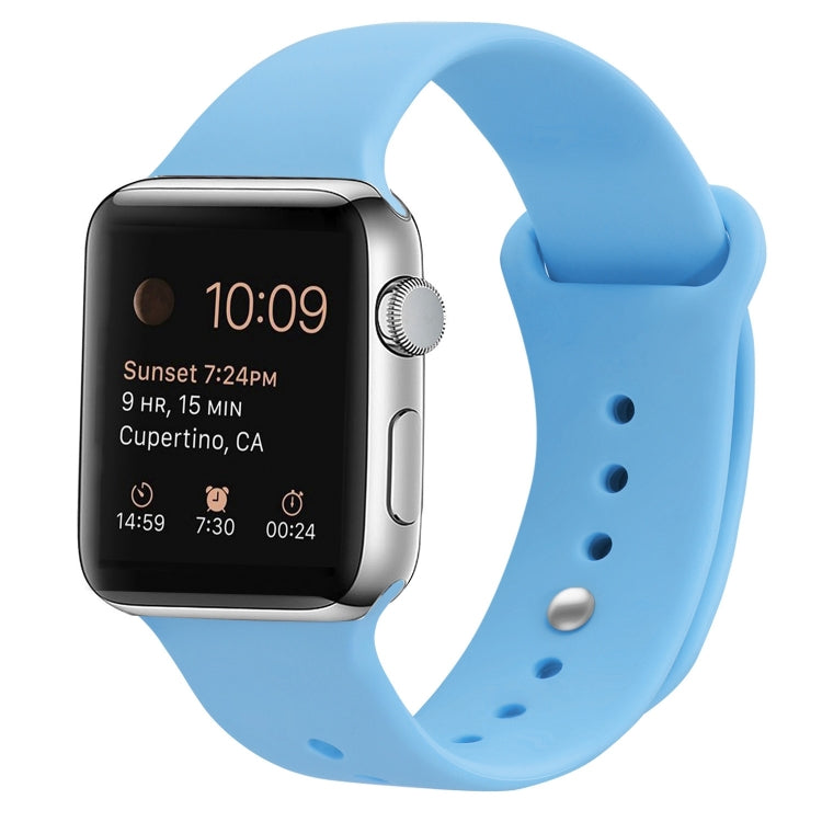 Silicone Replacement Strap Watchband For Apple Watch Series, 7 45mm / 6 &amp; SE &amp; 5 &amp; 4 44mm / 3 &amp; 2 &amp; 1 42mm