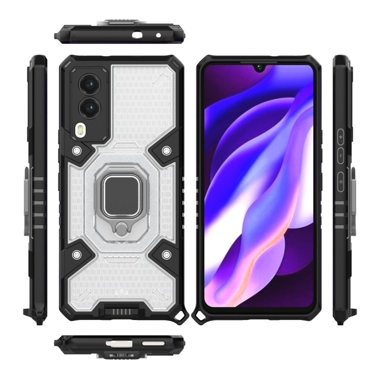 Space PC+TPU Ring Holder Protective Case, For vivo V21e 5G, For iPhone 13 Pro Max