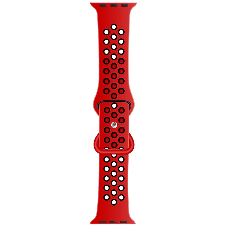 Butterfly Buckle Dual-tone Liquid Silicone Replacement Watchband For Apple Watch Series, 7 41mm / 6 &amp; SE &amp; 5 &amp; 4 40mm / 3 &amp; 2 &amp; 1 38mm, 7 45mm / 6 &amp; SE &amp; 5 &amp; 4 44mm / 3 &amp; 2 &amp; 1 42mm