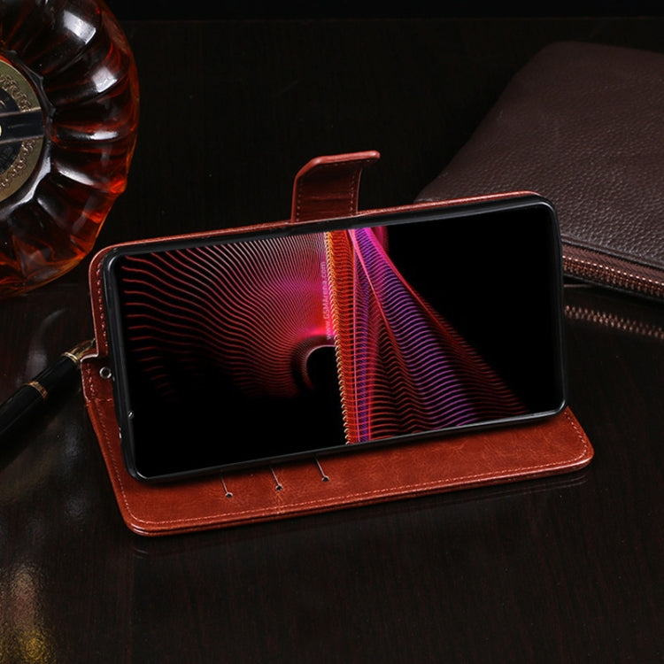 idewei Crazy Horse Texture Horizontal Flip Leather Case with Holder &amp; Card Slots &amp; Wallet, For Sony Xperia 10 III, For vivo S10, For vivo V21e 5G
