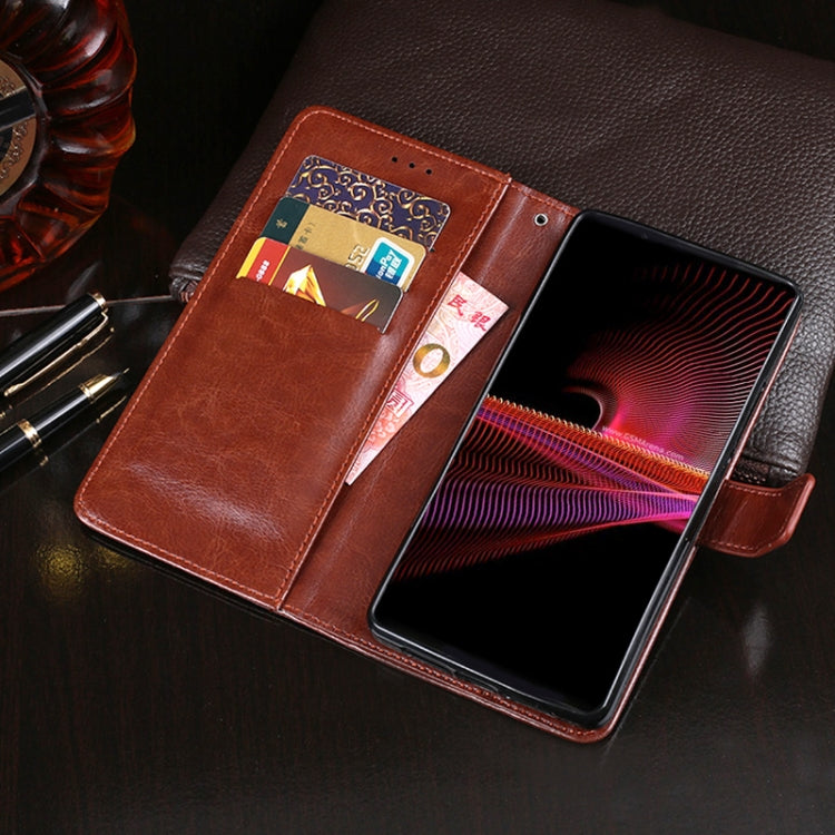 idewei Crazy Horse Texture Horizontal Flip Leather Case with Holder &amp; Card Slots &amp; Wallet, For Sony Xperia 10 III, For vivo S10, For vivo V21e 5G