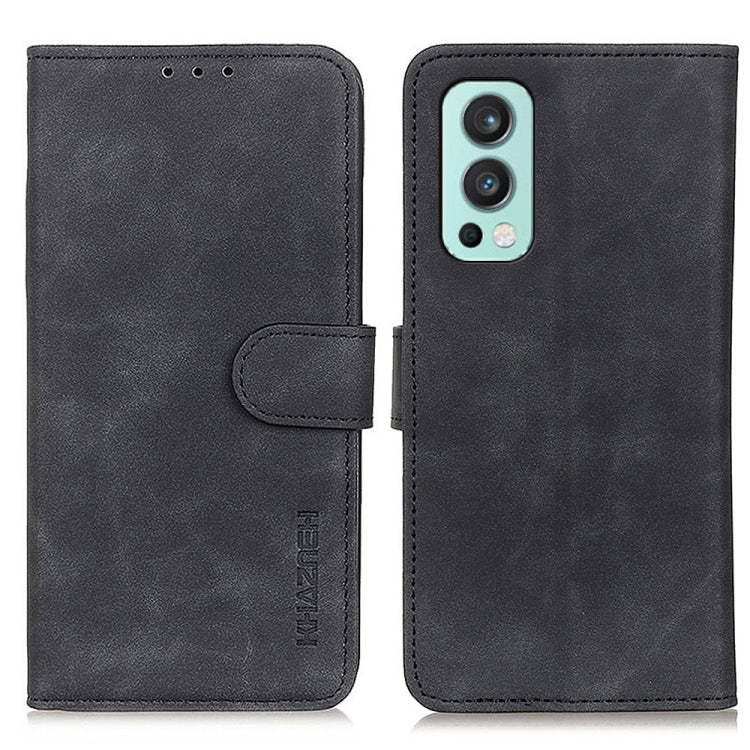 KHAZNEH Retro Texture PU + TPU Horizontal Flip Leather Case with Holder &amp; Card Slots &amp; Wallet, For OnePlus Nord 2 5G, For vivo V21e 5G
