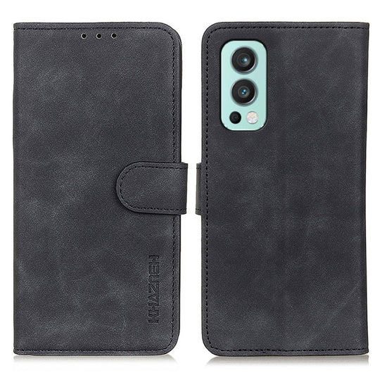 KHAZNEH Retro Texture PU + TPU Horizontal Flip Leather Case with Holder & Card Slots & Wallet, For OnePlus Nord 2 5G, For vivo V21e 5G