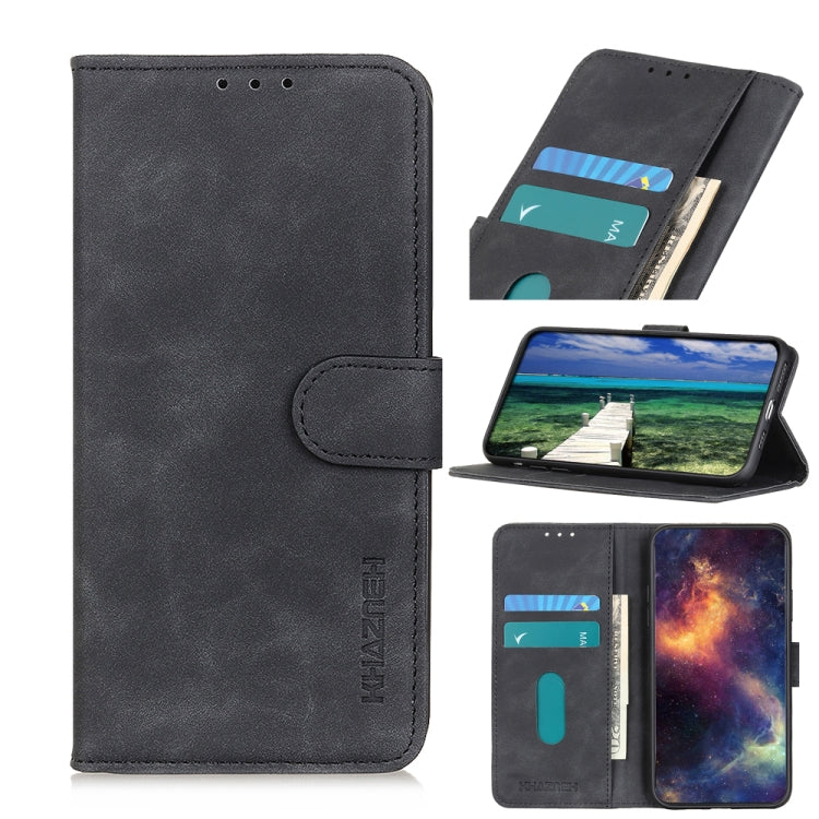 KHAZNEH Retro Texture PU + TPU Horizontal Flip Leather Case with Holder &amp; Card Slots &amp; Wallet, For OnePlus Nord 2 5G, For vivo V21e 5G