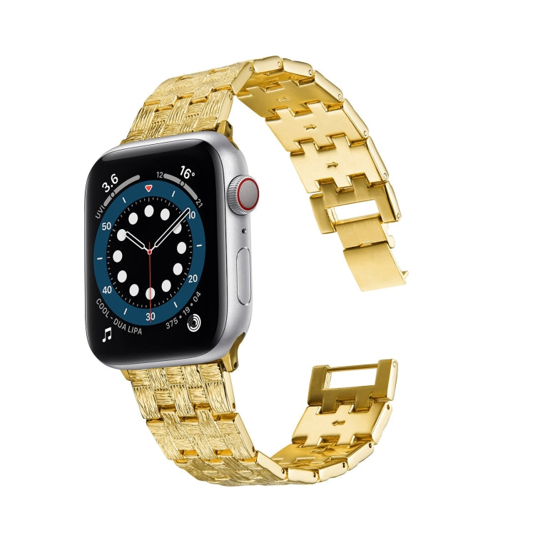 Woven Texture Stainless Steel Replacement Watchband For Apple Watch Series, 7 41mm / 6 &amp; SE &amp; 5 &amp; 4 40mm / 3 &amp; 2 &amp; 1 38mm, 7 45mm / 6 &amp; SE &amp; 5 &amp; 4 44mm / 3 &amp; 2 &amp; 1 42mm