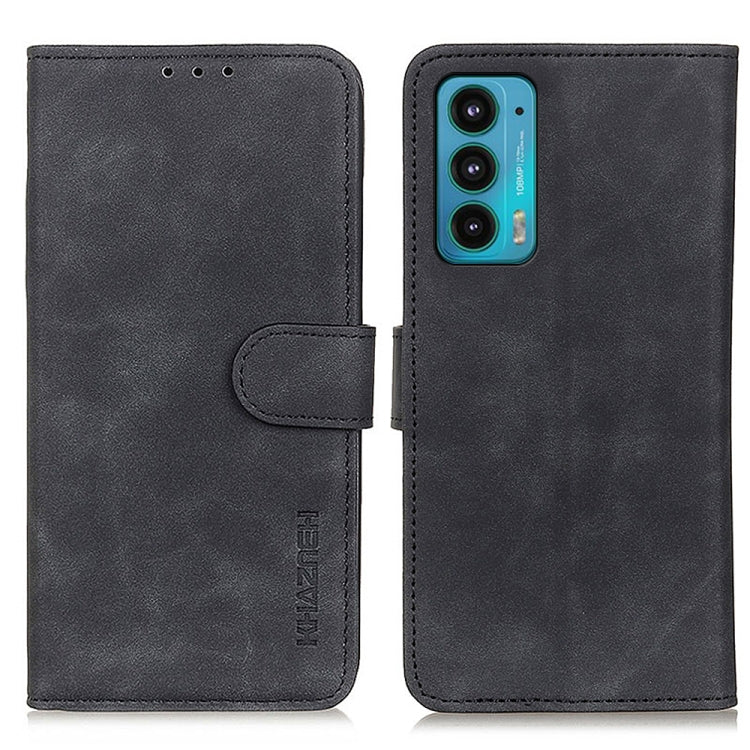 KHAZNEH Retro Texture PU + TPU Horizontal Flip Leather Case with Holder & Card Slots & Wallet, For Motorola Edge 20, For OPPO A16