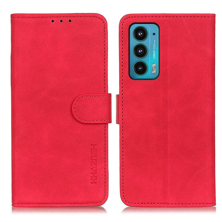 KHAZNEH Retro Texture PU + TPU Horizontal Flip Leather Case with Holder & Card Slots & Wallet, For Motorola Edge 20, For OPPO A16