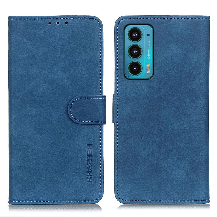 KHAZNEH Retro Texture PU + TPU Horizontal Flip Leather Case with Holder & Card Slots & Wallet, For Motorola Edge 20, For OPPO A16