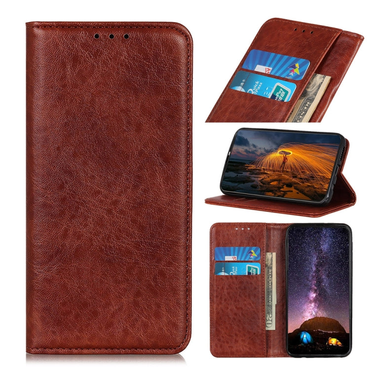 Magnetic Crazy Horse Texture Horizontal Flip Leather Case with Holder & Card Slots & Wallet, For Motorola Edge 20, For OPPO A16