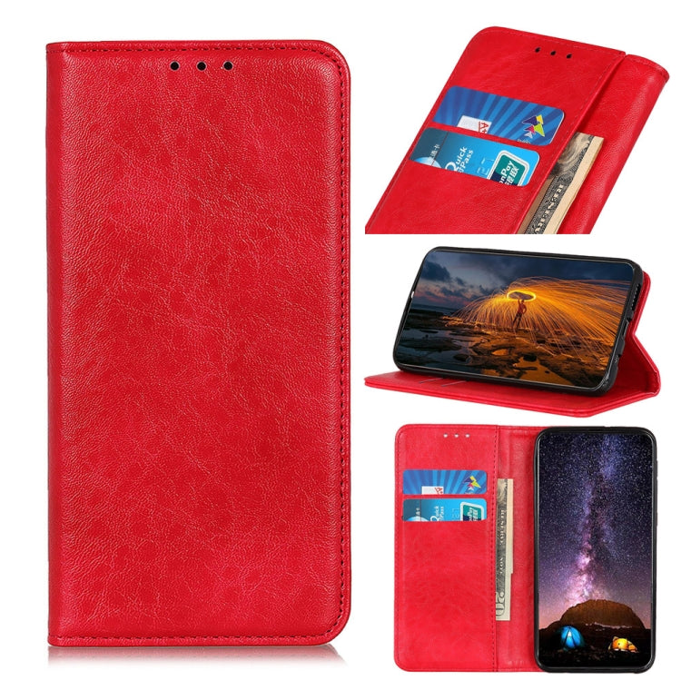 Magnetic Crazy Horse Texture Horizontal Flip Leather Case with Holder & Card Slots & Wallet, For Motorola Edge 20, For OPPO A16