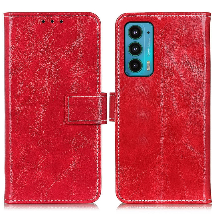 Retro Crazy Horse Texture Horizontal Flip Leather Case with Holder & Card Slots & Photo Frame & Wallet, For Motorola Edge 20, For OPPO A16