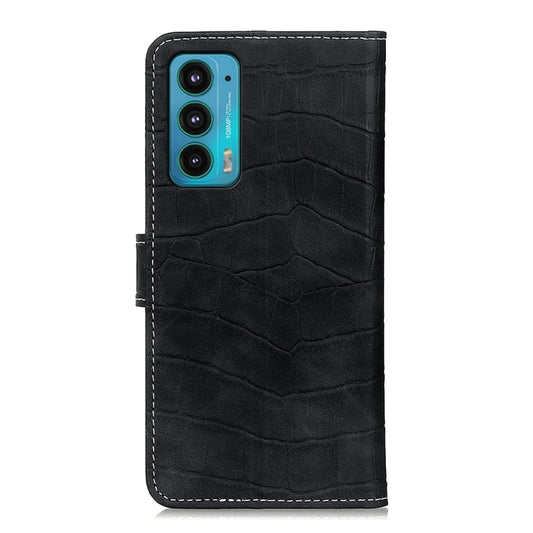 Magnetic Crocodile Texture Horizontal Flip Leather Case with Holder & Card Slots & Wallet, For Motorola Edge 20, For OPPO A16