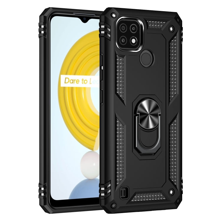 Shockproof TPU + PC Protective Case with 360 Degree Rotating Holder, For OPPO Realme C21