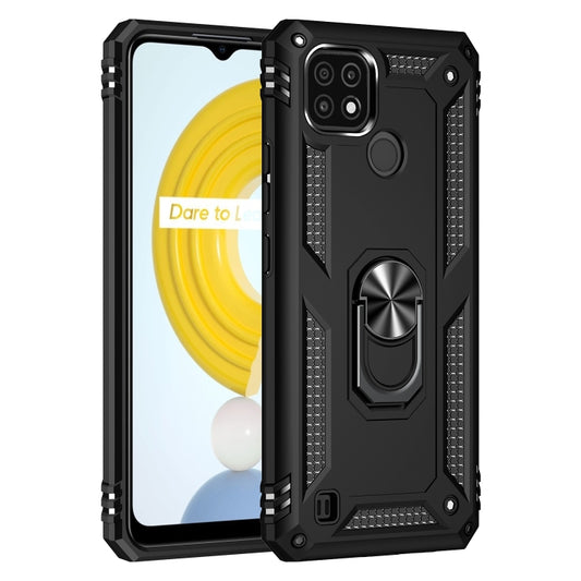 Shockproof TPU + PC Protective Case with 360 Degree Rotating Holder, For OPPO Realme C21