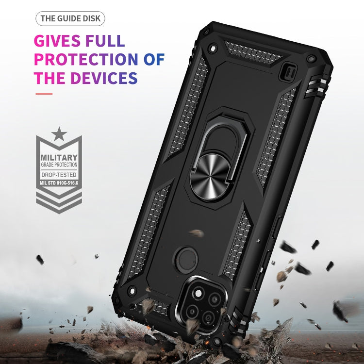 Shockproof TPU + PC Protective Case with 360 Degree Rotating Holder, For OPPO Realme C21