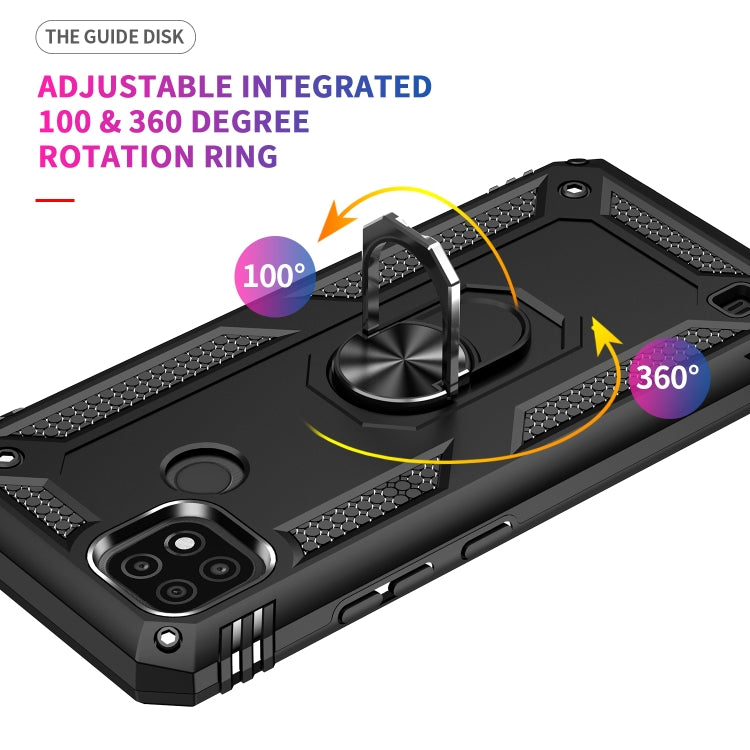 Shockproof TPU + PC Protective Case with 360 Degree Rotating Holder, For OPPO Realme C21