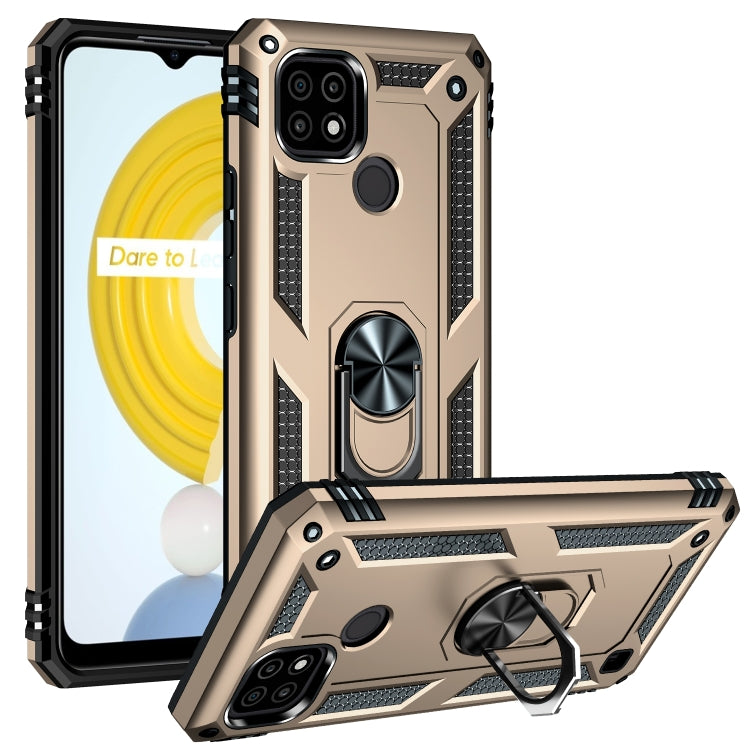 Shockproof TPU + PC Protective Case with 360 Degree Rotating Holder, For OPPO Realme C21