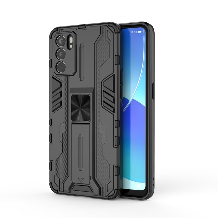 Supersonic PC + TPU Shock-proof Protective Case with Holder, For OPPO Reno6 Pro 5G