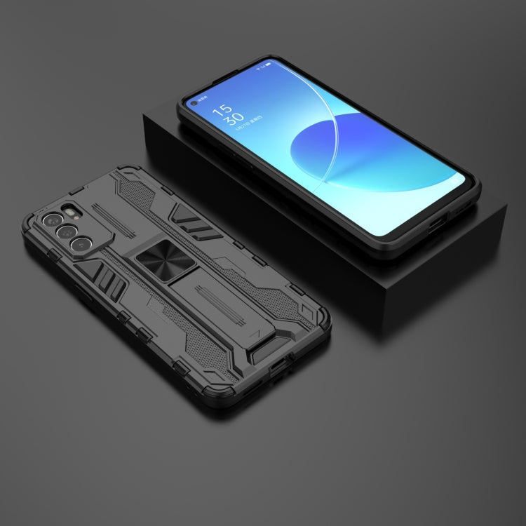 Supersonic PC + TPU Shock-proof Protective Case with Holder, For OPPO Reno6 Pro 5G