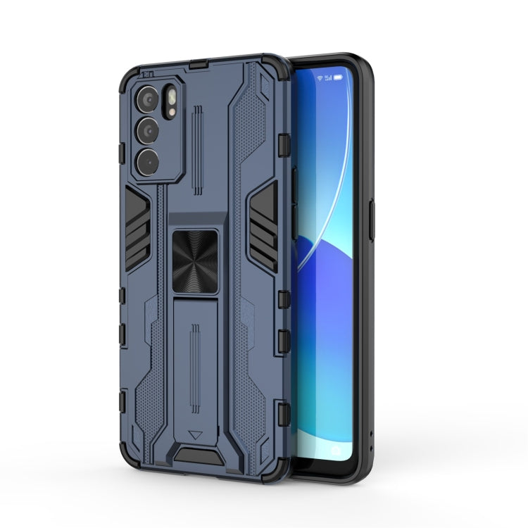 Supersonic PC + TPU Shock-proof Protective Case with Holder, For OPPO Reno6 Pro 5G