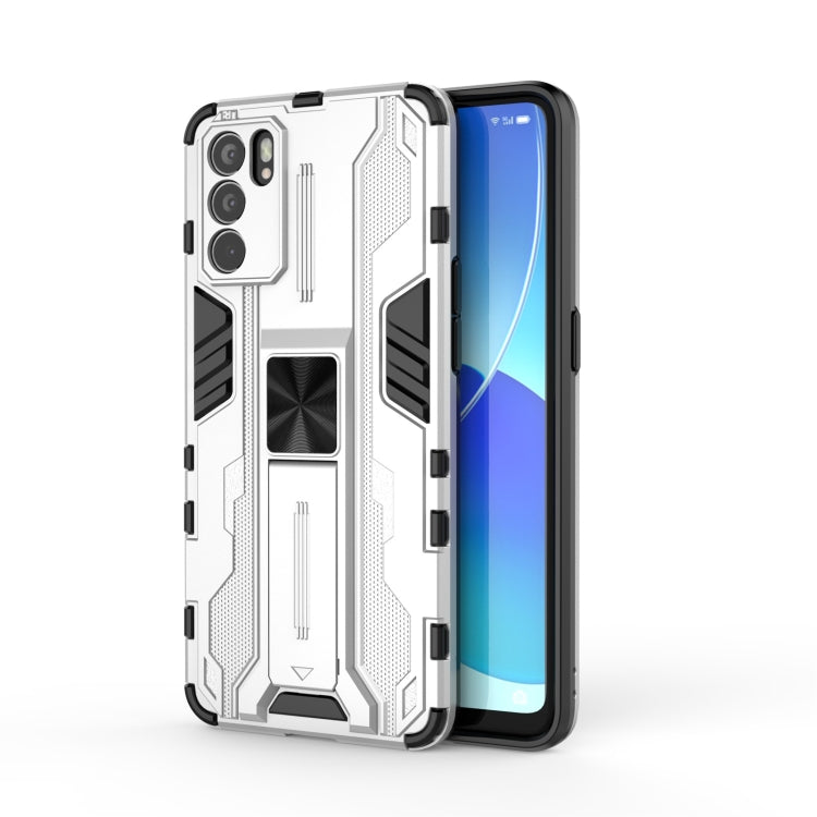 Supersonic PC + TPU Shock-proof Protective Case with Holder, For OPPO Reno6 Pro 5G