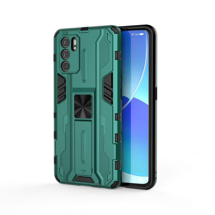 Supersonic PC + TPU Shock-proof Protective Case with Holder, For OPPO Reno6 Pro 5G