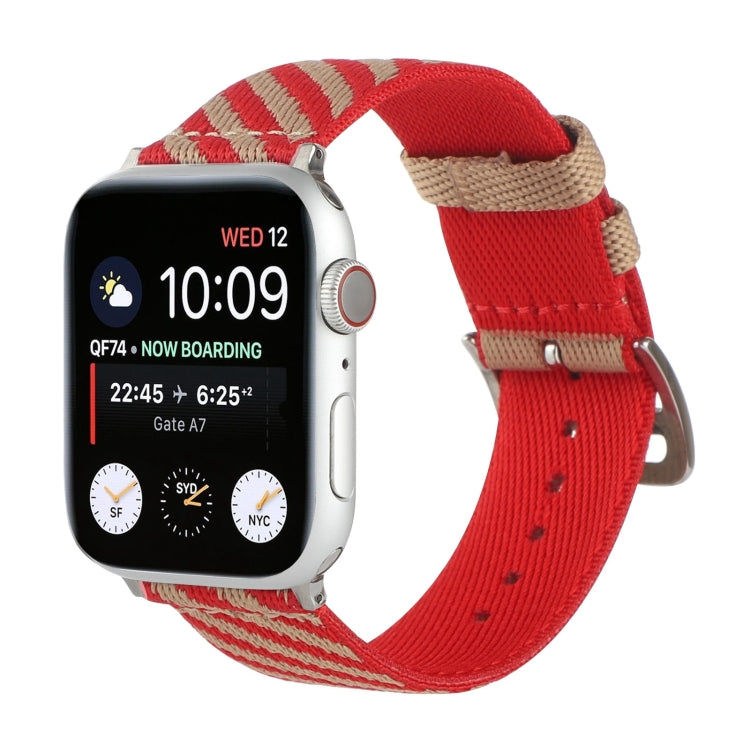 Nylon Single Loop Replacement Strap Watchband For Apple Watch Series, 7 41mm / 6 &amp; SE &amp; 5 &amp; 4 40mm / 3 &amp; 2 &amp; 1 38mm, 7 45mm / 6 &amp; SE &amp; 5 &amp; 4 44mm / 3 &amp; 2 &amp; 1 42mm