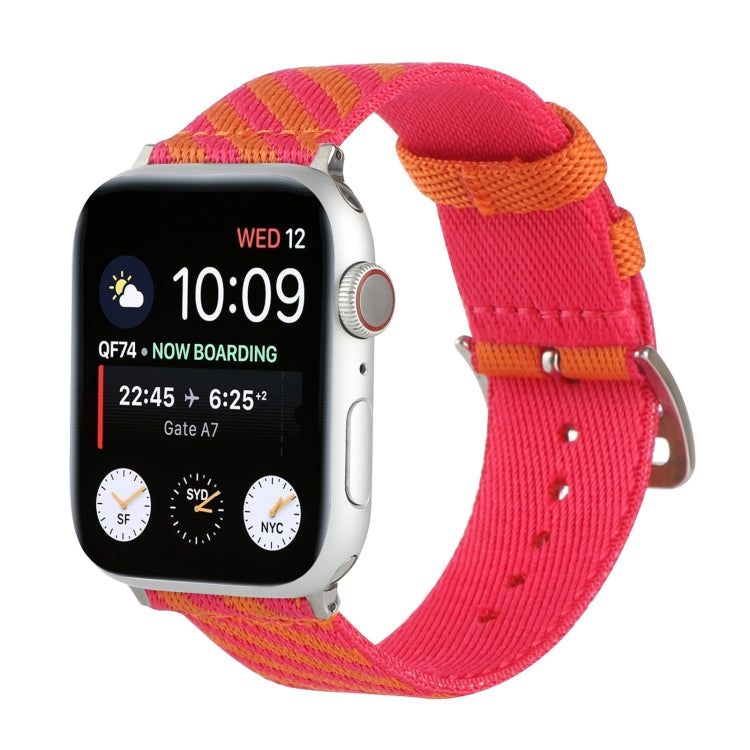 Nylon Single Loop Replacement Strap Watchband For Apple Watch Series, 7 41mm / 6 &amp; SE &amp; 5 &amp; 4 40mm / 3 &amp; 2 &amp; 1 38mm, 7 45mm / 6 &amp; SE &amp; 5 &amp; 4 44mm / 3 &amp; 2 &amp; 1 42mm