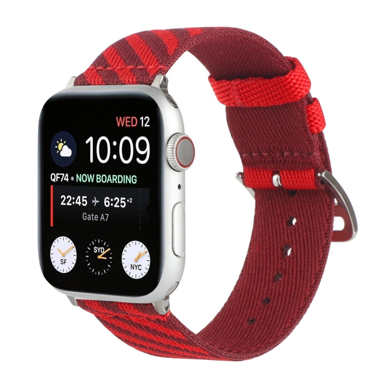 Nylon Single Loop Replacement Strap Watchband For Apple Watch Series, 7 41mm / 6 &amp; SE &amp; 5 &amp; 4 40mm / 3 &amp; 2 &amp; 1 38mm, 7 45mm / 6 &amp; SE &amp; 5 &amp; 4 44mm / 3 &amp; 2 &amp; 1 42mm