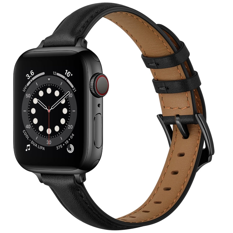 Business Style Leather Replacement Strap Watchband For Apple Watch Series, 7 41mm / 6 &amp; SE &amp; 5 &amp; 4 40mm / 3 &amp; 2 &amp; 1 38mm, 7 45mm / 6 &amp; SE &amp; 5 &amp; 4 44mm / 3 &amp; 2 &amp; 1 42mm