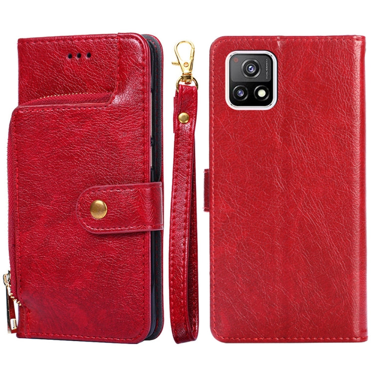 Zipper Bag PU + TPU Horizontal Flip Leather Case with Holder & Card Slot & Wallet & Lanyard, For vivo V21 5G / 4G, For vivo V21e 4G / Y73 2021, For vivo X60 Pro, For vivo Y51 2020 4G, For vivo Y52s 5G, For vivo Y72 5G / iQOO Z3