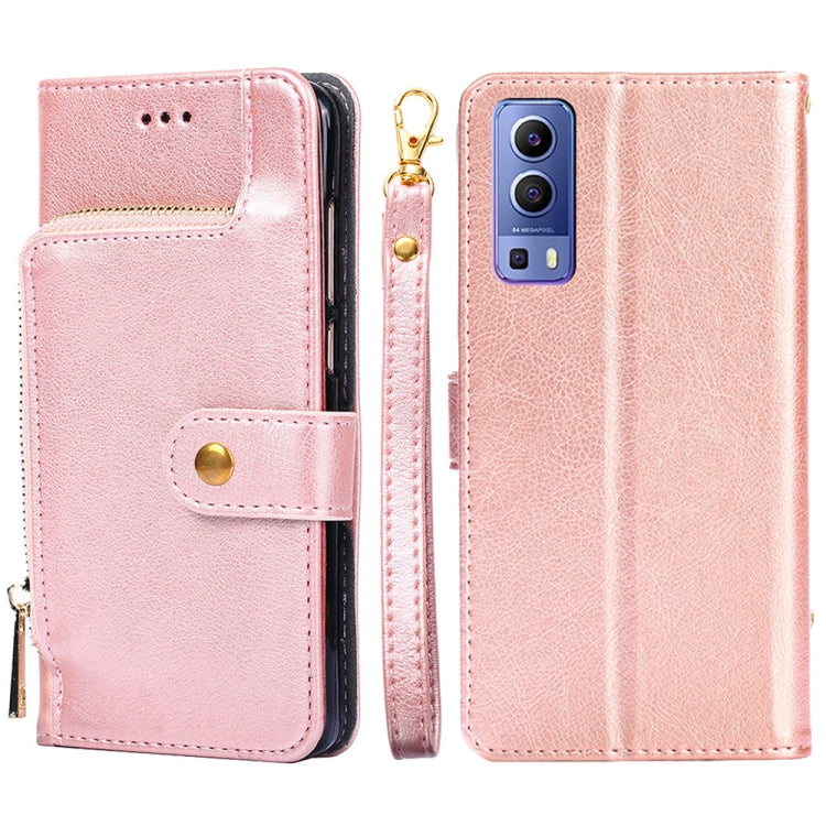 Zipper Bag PU + TPU Horizontal Flip Leather Case with Holder & Card Slot & Wallet & Lanyard, For vivo V21 5G / 4G, For vivo V21e 4G / Y73 2021, For vivo X60 Pro, For vivo Y51 2020 4G, For vivo Y52s 5G, For vivo Y72 5G / iQOO Z3