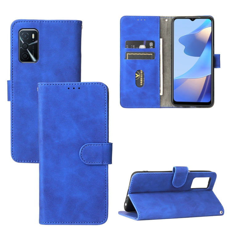 Solid Color Skin Feel Magnetic Buckle Horizontal Flip Calf Texture PU Leather Case with Holder &amp; Card Slots &amp; Wallet