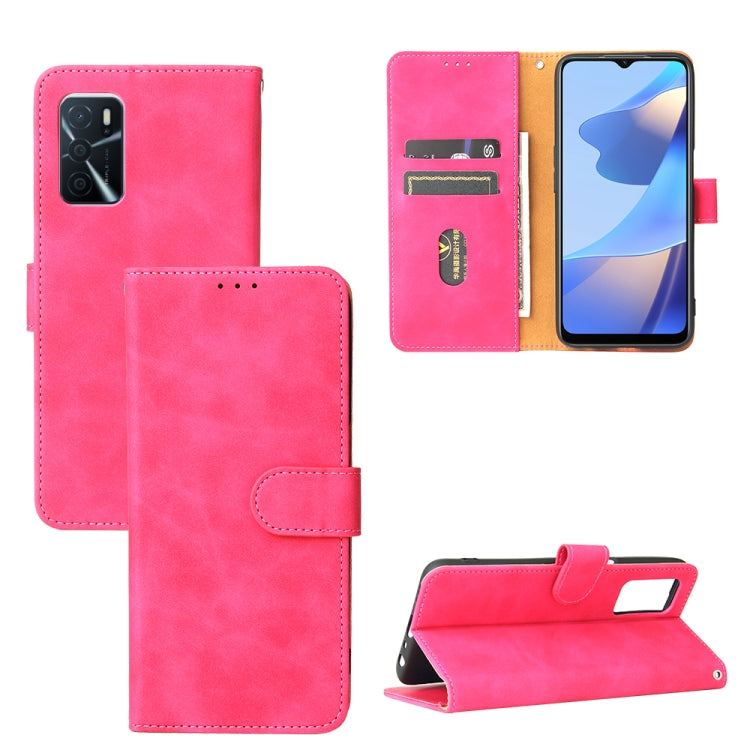 Solid Color Skin Feel Magnetic Buckle Horizontal Flip Calf Texture PU Leather Case with Holder &amp; Card Slots &amp; Wallet