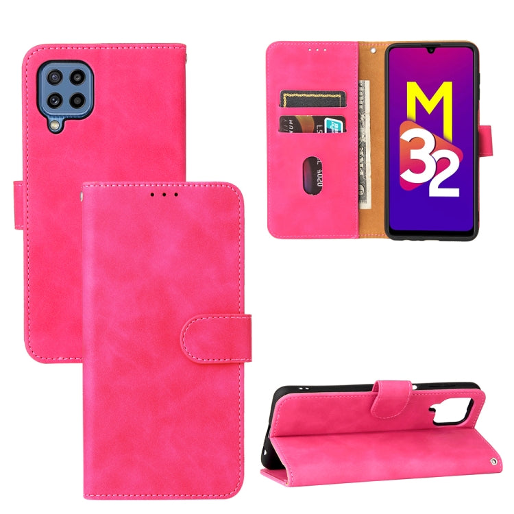 Solid Color Skin Feel Magnetic Buckle Horizontal Flip Calf Texture PU Leather Case with Holder &amp; Card Slots &amp; Wallet