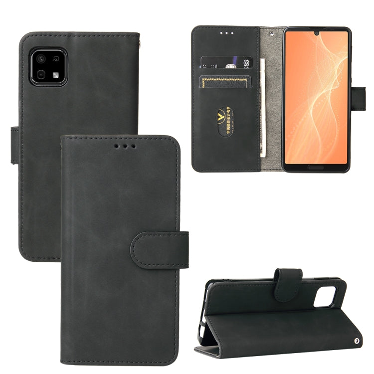 Solid Color Skin Feel Magnetic Buckle Horizontal Flip Calf Texture PU Leather Case with Holder &amp; Card Slots &amp; Wallet